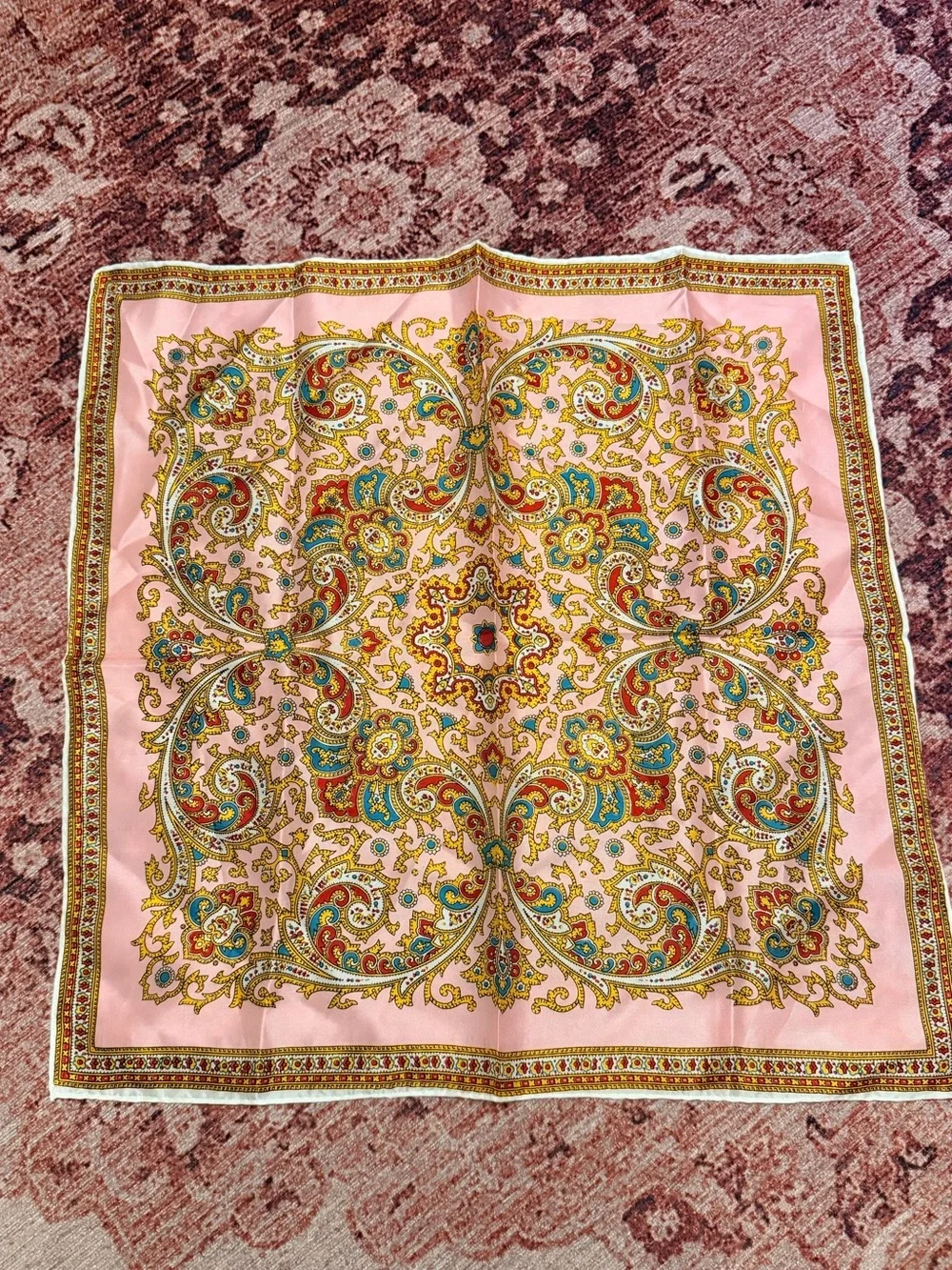 Bundle of 12 Vintage Scarves- Silk, Polyester, Cotton etc.